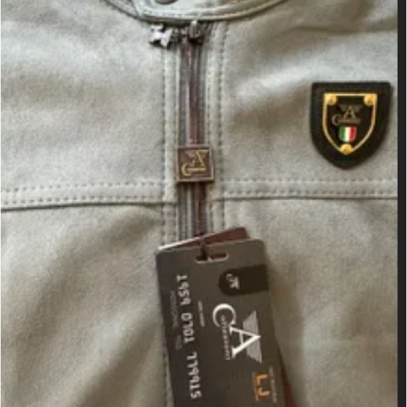 Armani Collezoni Gray Suede Jacket - Picture 1 of 4